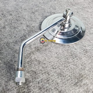 Gương chiếu hậu tròn chuông V2 chân 10ly thuận chân inox