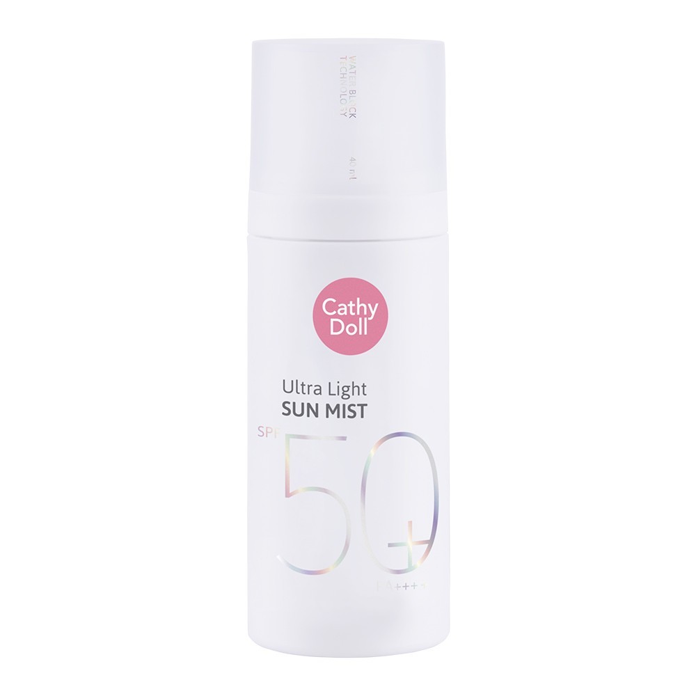 Kem Chống Nắng Da Mặt Cathy Doll Ultra Light Sun Mist SPF50 PA+++ Dạng Xịt Nhẹ Không Bết 40ml