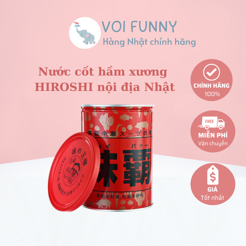 - Nước cốt hầm xương HIROSHI nội địa Nhật LOẠI 500GR/1KG