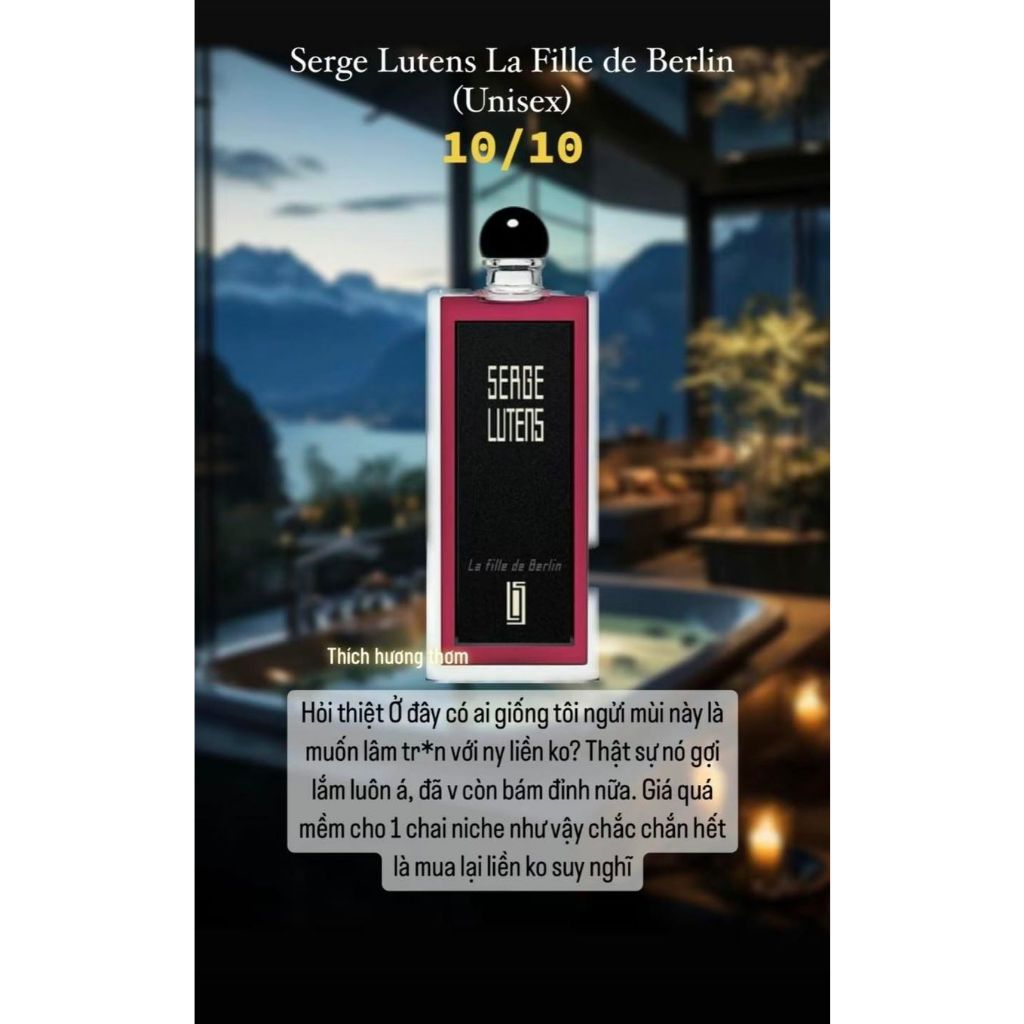 Mẫu thử nước hoa Unisex Seage Lutens La Fille De Berlin