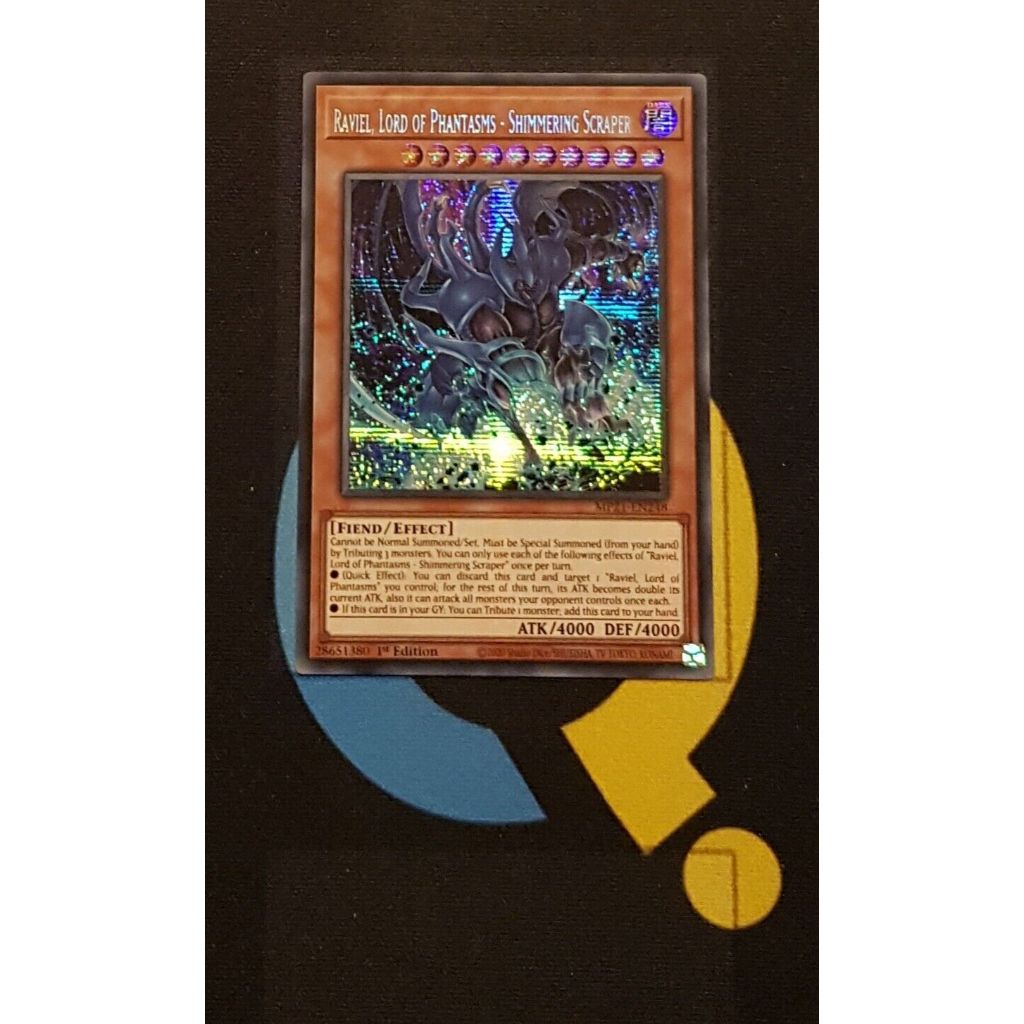 Lá bài thẻ bài Yugioh Combo Vị Thần Uria Hamon Raviel - prismatic secret Rare - Tặng bọc bài nhựa bảo quản