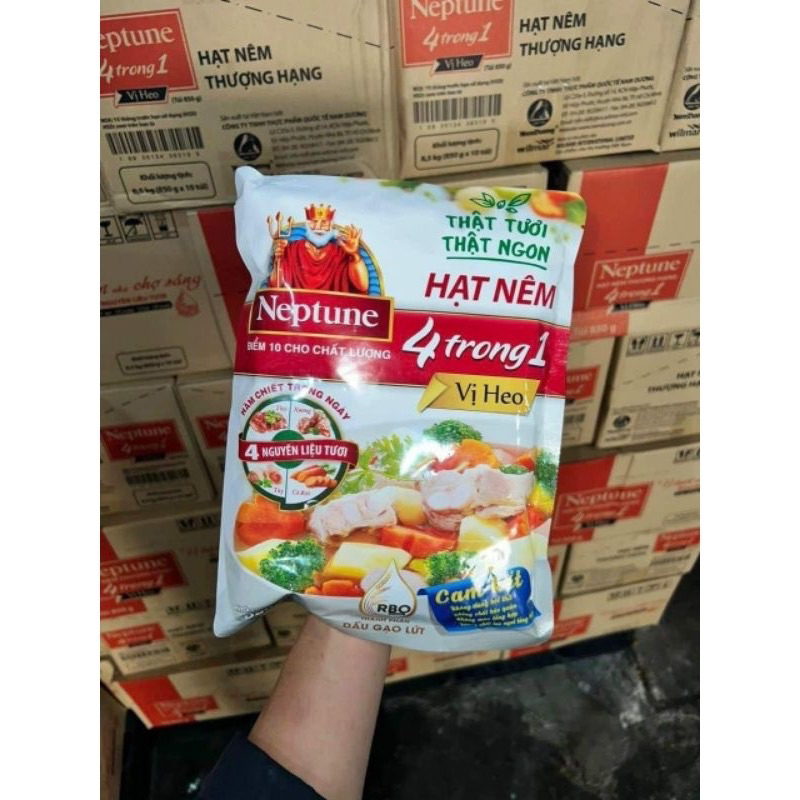 Hạt Nêm Neptune 4 Trong 1 Vị Heo Túi 850gr