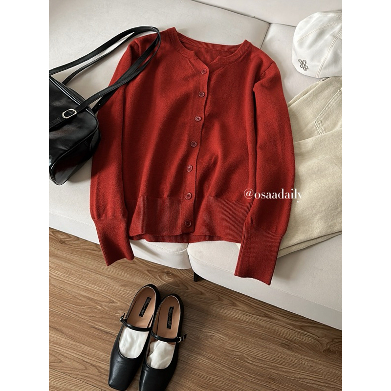 Áo Len Cardigan Basic chất len dày dặn - OSAA DAILY