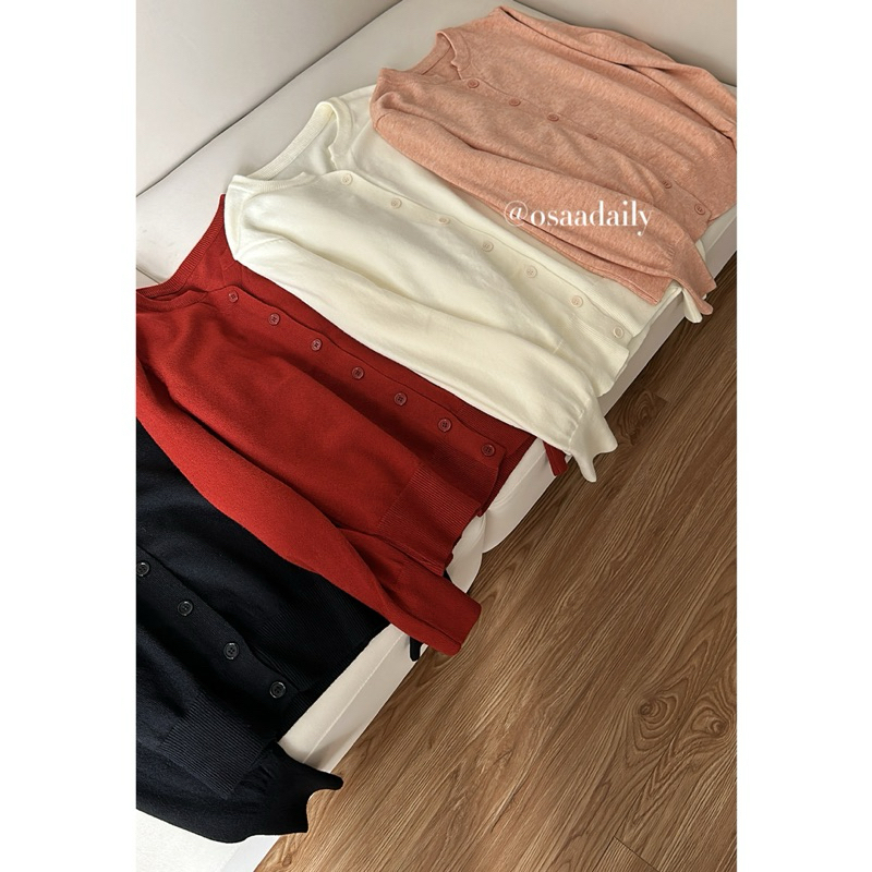 Áo Len Cardigan Basic chất len dày dặn - OSAA DAILY
