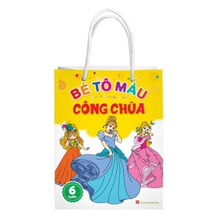 Sách: combo bé tô màu công chúa
