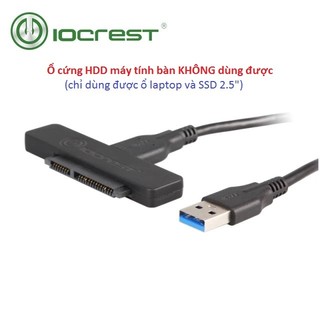 Dock 2.5 IOCREST usd 3.0 kết nối ổ cứng SSD HDD laptop qua usb 3.0 xịn hơn dock seagate hdd box