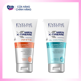 Sữa rửa mặt nam eveline men x-treme trắng da, sạch sâu, kiềm dầu 150ml