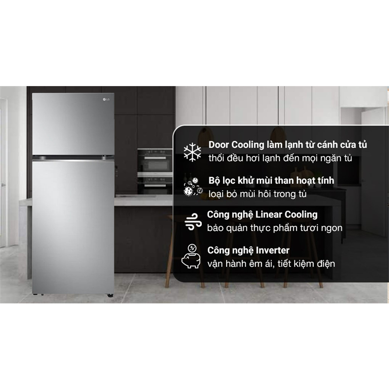Tủ Lạnh LG Smart Inverter 335 Lít GN-M332PS 2021 - INDONESIA