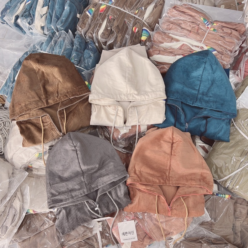 Áo Khoác Nhung Tay Sọc 7s freesize