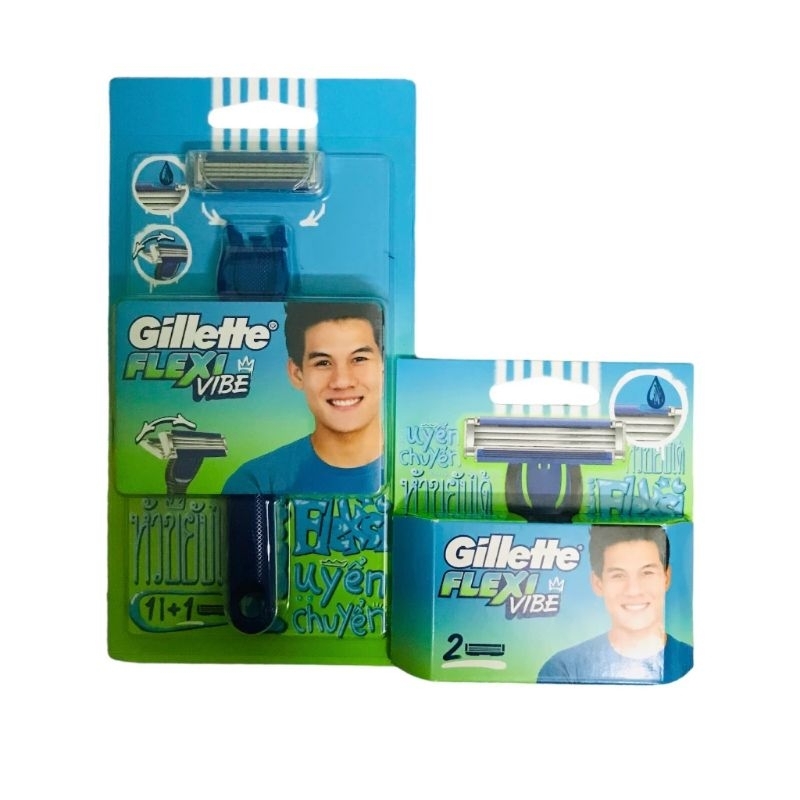 Bộ cạo râu GILLETTE  Flexi Vibe 4up