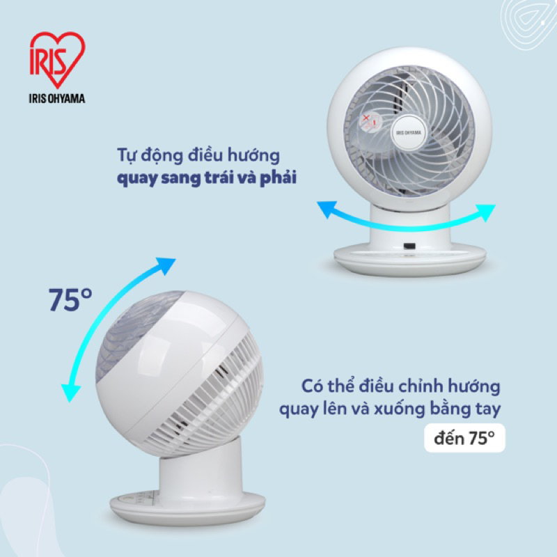 Quạt đối lưu không khí PCF-SC15C  Iris Ohyama, BH 12 tháng