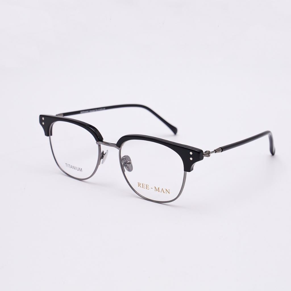 Gọng kính cận tròn clubmaster EYE PLUS 522 chất liệu gọng nhựa Acetate, kính phù hợp khuôn mặt nam nữ thời trang unisex