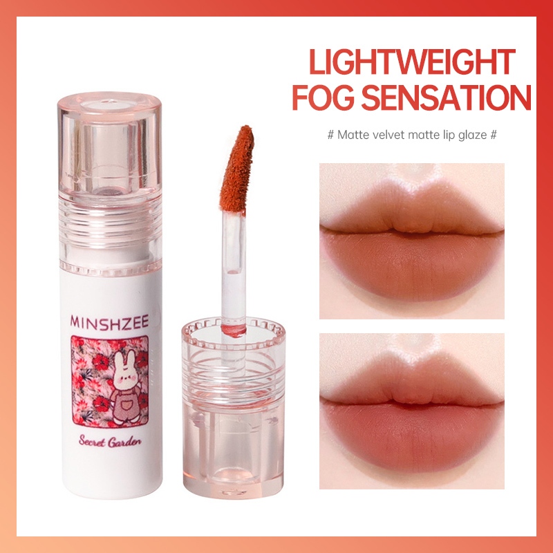 💄Son kem MINSHZEE nhung lì mềm mịn - Son môi lâu trôi, tôn da dễ dàng sử dụng quyến rũ Lynnary