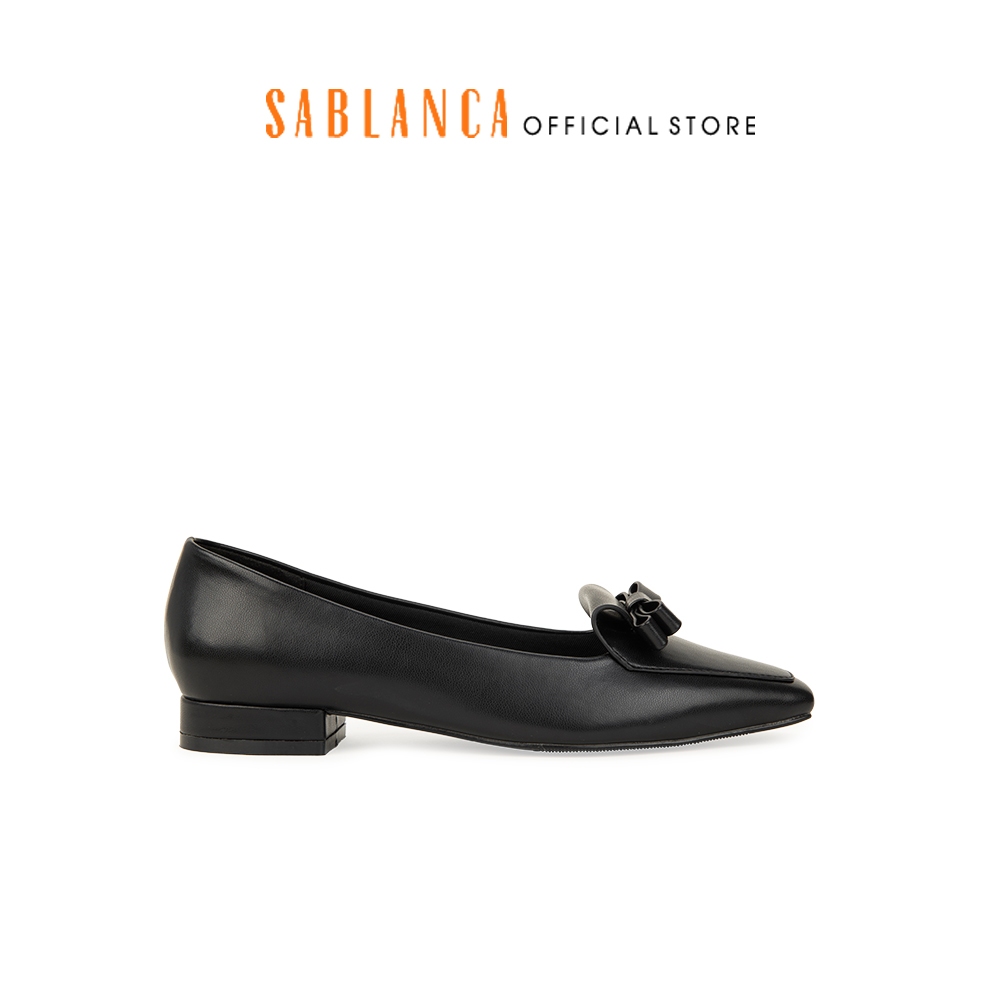 Giày búp bê nữ đính nơ đơn giản SABLANCA BB0073