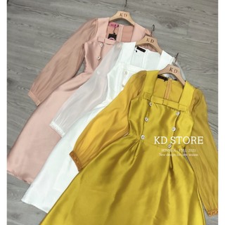 Váy tafta nơ ngực