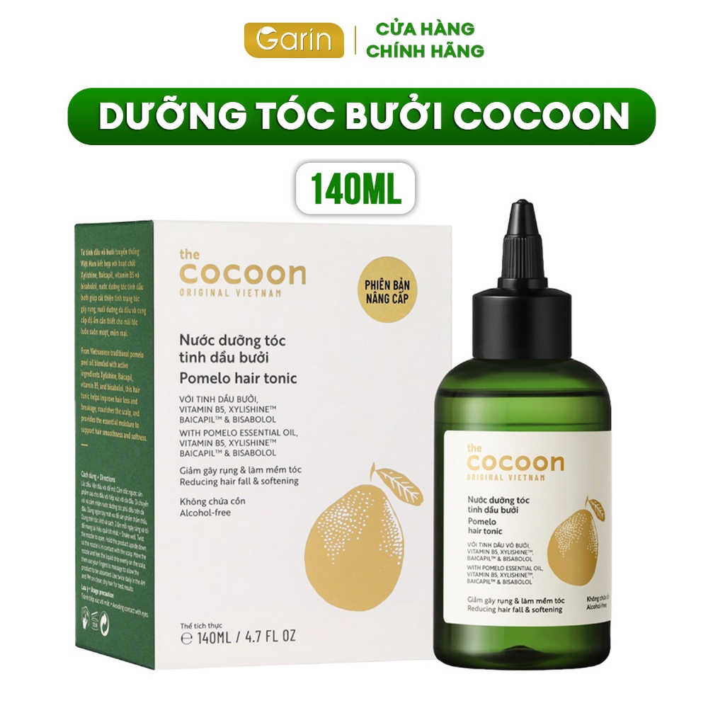 Chai xịt dưỡng tóc tinh dầu bưởi mọc tóc Cocoon Garin 140ml ngăn rụng tóc kích thích mọc tóc nhanh gấp 2 đến 3 lần