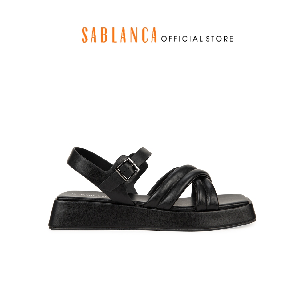 Giày Sandal nữ bánh mì quai chéo SABLANCA SK0058