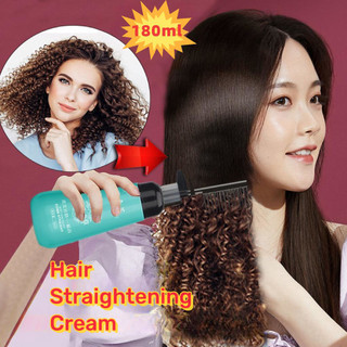 Kem duỗi tóc tại nhà 180ml máy duỗi tóc Duỗi thẳng tóc xoăn tóckhông làm tổn thương tóc Kem Làm Thẳng Nhanh Chóng