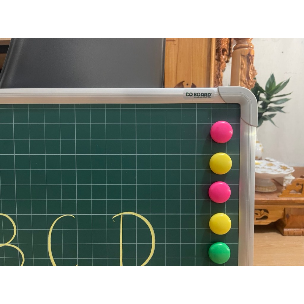 Bảng Từ Xanh Viết Phấn Kẻ Ô Ly Hàn Quốc Dùng Để Luyện Chữ