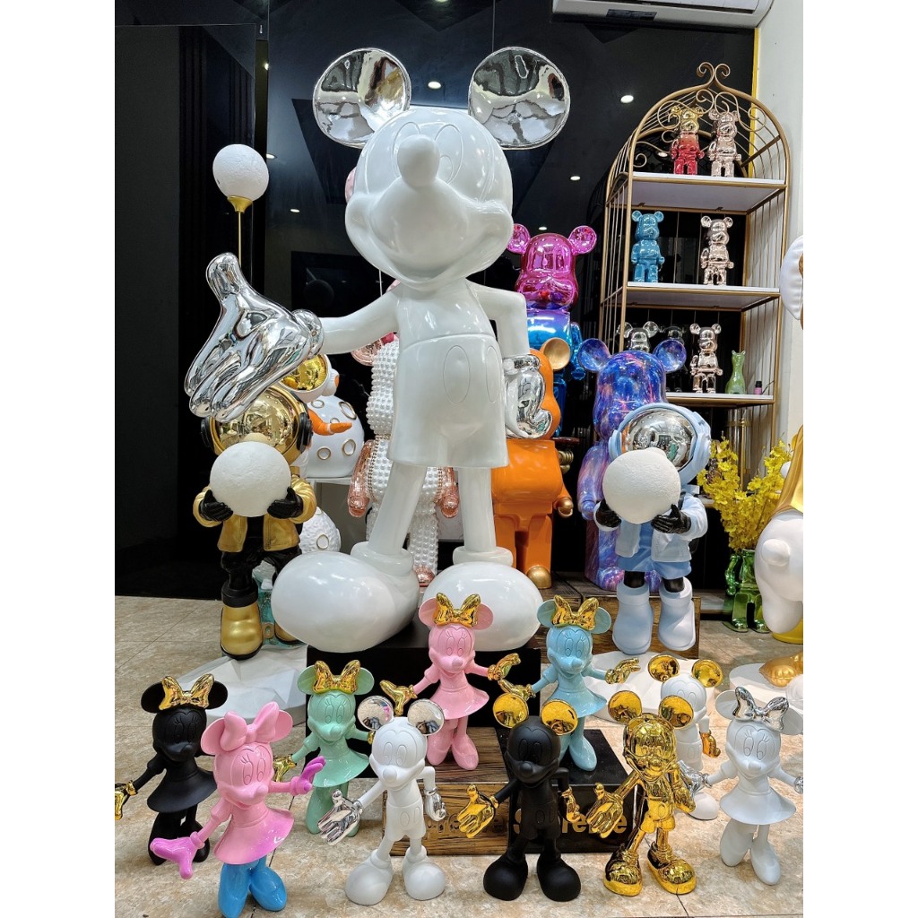 Tượng Chuột Mickey Decor / Chuột Minnie Cao Cấp decor nhà cửa- quà tặng giá rẻ-decor chất