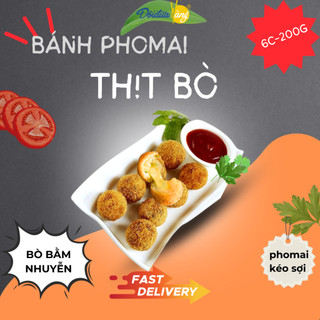 Bánh phomai thịt bò chế biến sẵn thực phẩm đông lạnh đôi đũa vàng đồ ăn vặt nhân thịt dai mềm phomai kéo sợi