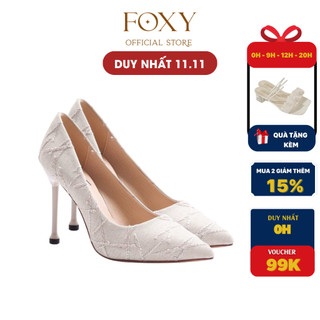 Giày cao gót nữ FOXY 7cm mũi nhọn gót nhọn dáng slingback bít mũi - FOX086