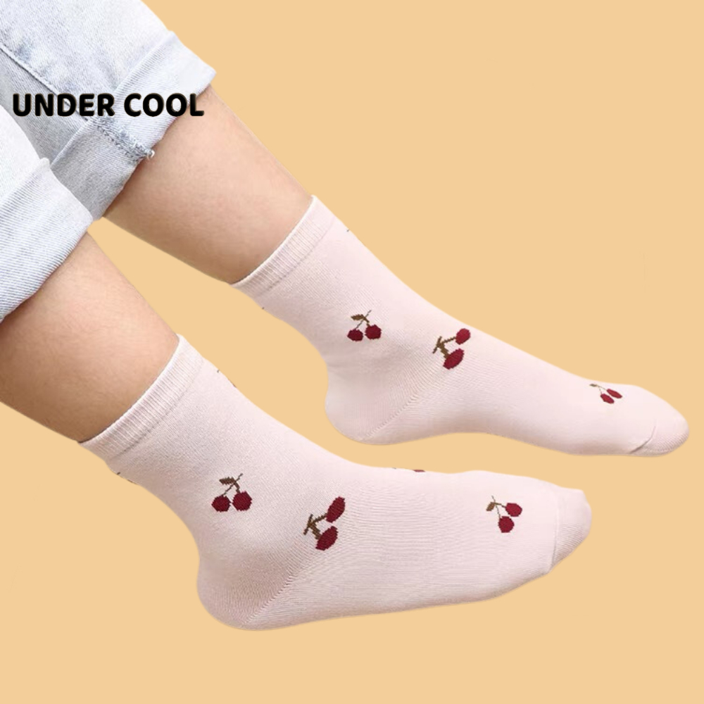 Set 5 Đôi Tất Trẻ Em Thỏ UNDERCOOL Tone Hồng Cho Bé Gái