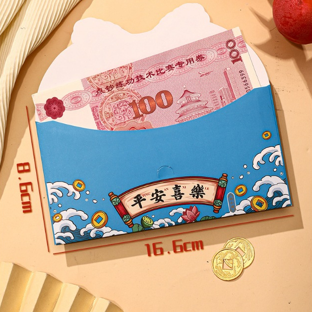 Set 4 BAO Lì Xì Rồng 3D Chúc Mừng Năm Mới mẫu năm 2024