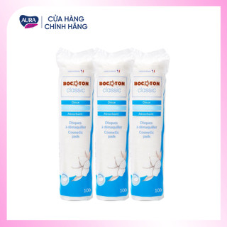 Bông tẩy trang 100% Cotton Bocoton Classic Pháp 100 miếng