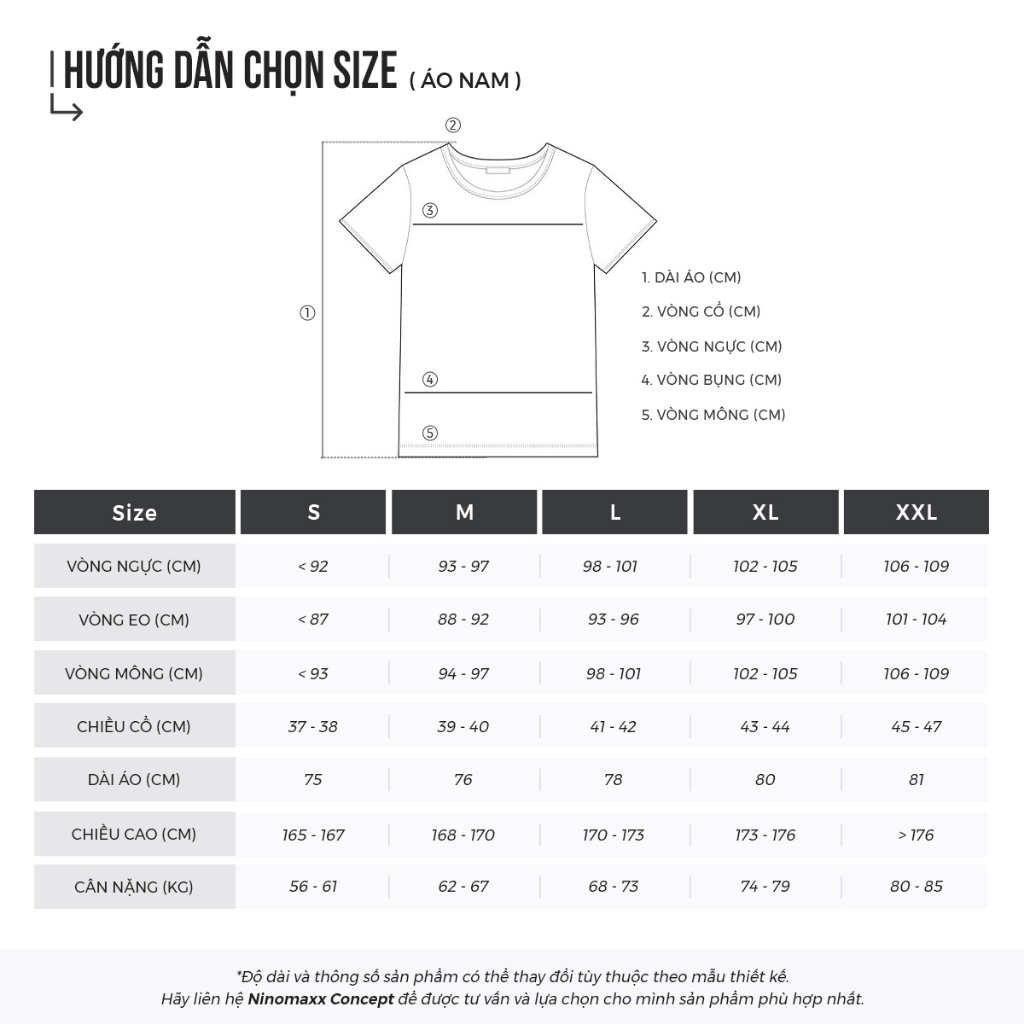 NINOMAXX Áo thun nam Basic tay dài cotton cổ tròn 2308006