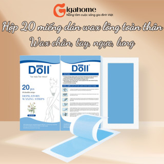 Hộp 20 Miếng Dán Wax Lông Tay, Chân Chiết Xuất Từ Thiên Nhiên GIGAHOME 976