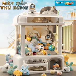 Máy Gắp Thú Mini Phi Hành Gia ASTRONAUT Cỡ Lớn Có Nhạc Đèn Kèm Xu Đếm Thời Gian,Tặng Kèm Nhiều Thú Bông Cho Trẻ Em