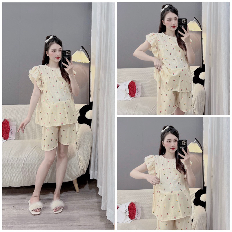 Bộ bầu - Bộ sau sinh - ĐŨI THÁI ĐÙI HÌNH XINH TAY CÁNH TIÊN-5 màu
