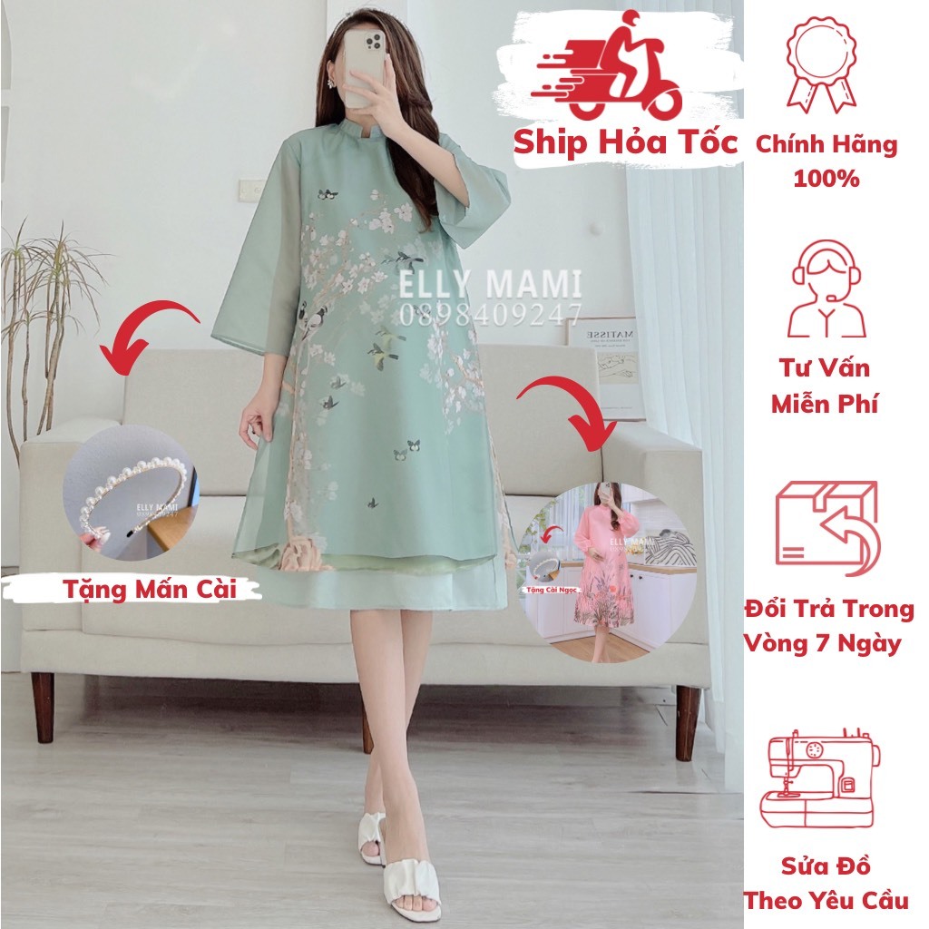 Đầm Bầu , Suông Cách Tân , Form Dễ Mặc Thoải Mái Suốt Thai Kì & Sau Sinh