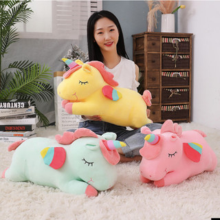 Bộ chăn gối văn phòng gấu bông có mền hình ngựa Pony (kỳ lân unicorn) ANVIHOME đủ màu ANVIHOME
