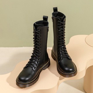 Combat boots 14 lỗ xỏ - Boots da bò nữ ( genuine leather)