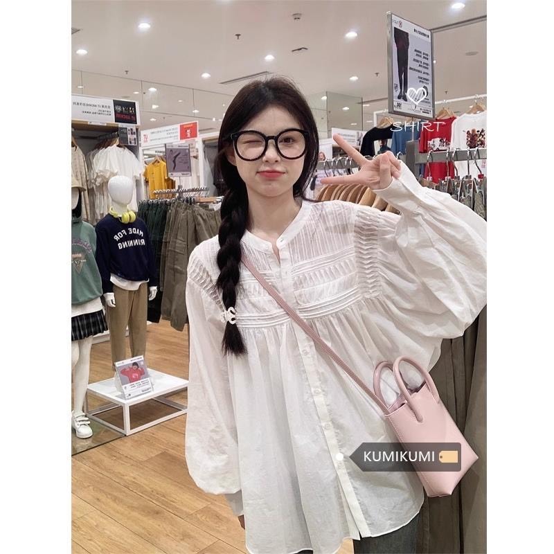 Áo Sơ Mi Oversize Nữ Babydoll Tay Bồng