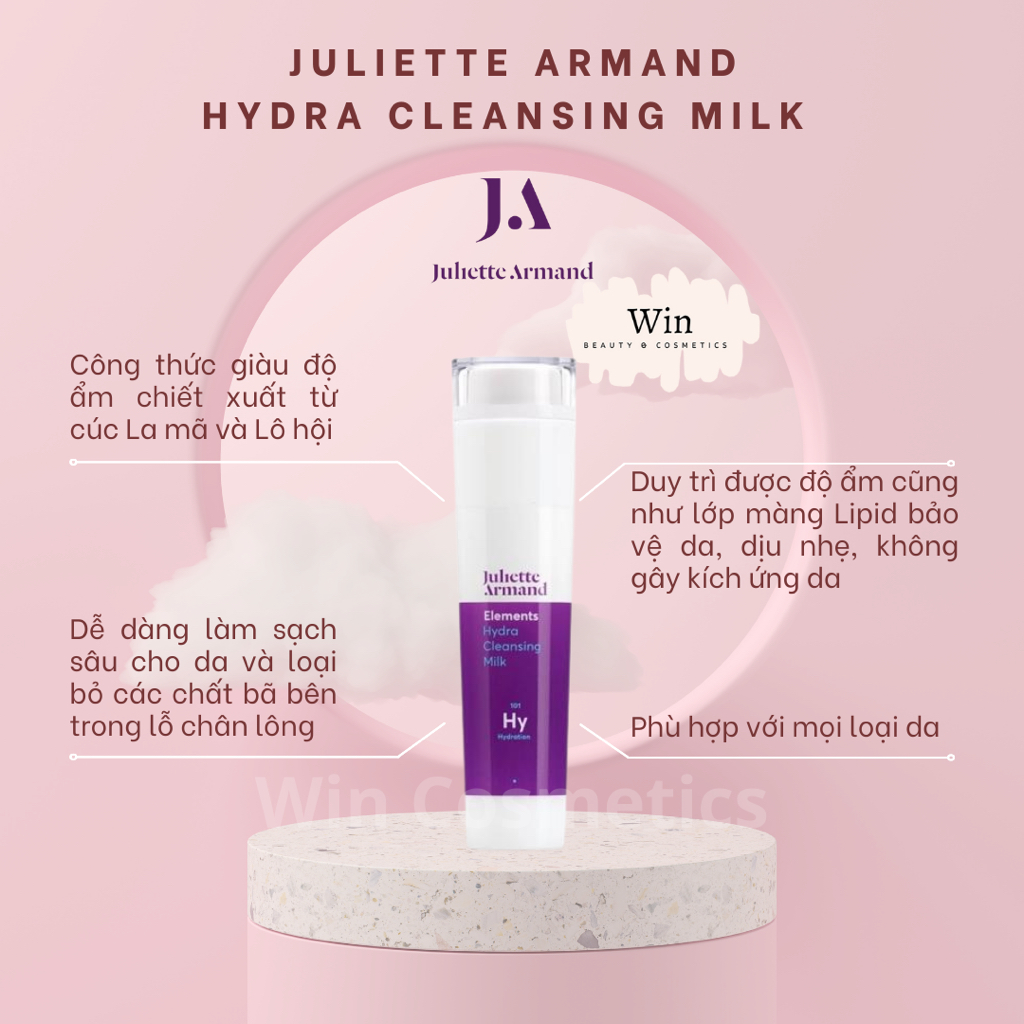 [Hàng công ty] Sữa rửa mặt Juliette Armand Hydra Cleansing Milk