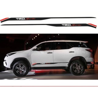Tem Dán Sườn Xe Fortuner TRD, phong cách TRD Sport, tem sport, tem xe thể thao cho fortuner, toyota các đời