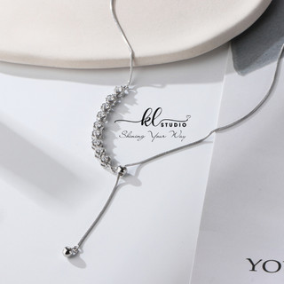  Dây Chuyền Nữ Kim Loại Chuỗi Hạt Đá Điều Chỉnh Được Độ Dài - N05