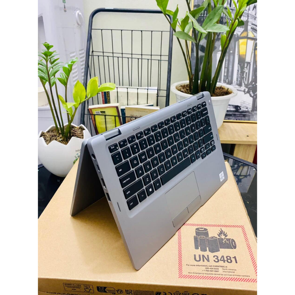 Máy Tính Bảng DELL 5310 2in1 xoay gập 360 độ | Bản 32GB RAM - LAPTOP SINH VIÊN Mở máy bằng Face ID, Đen, SL: 1