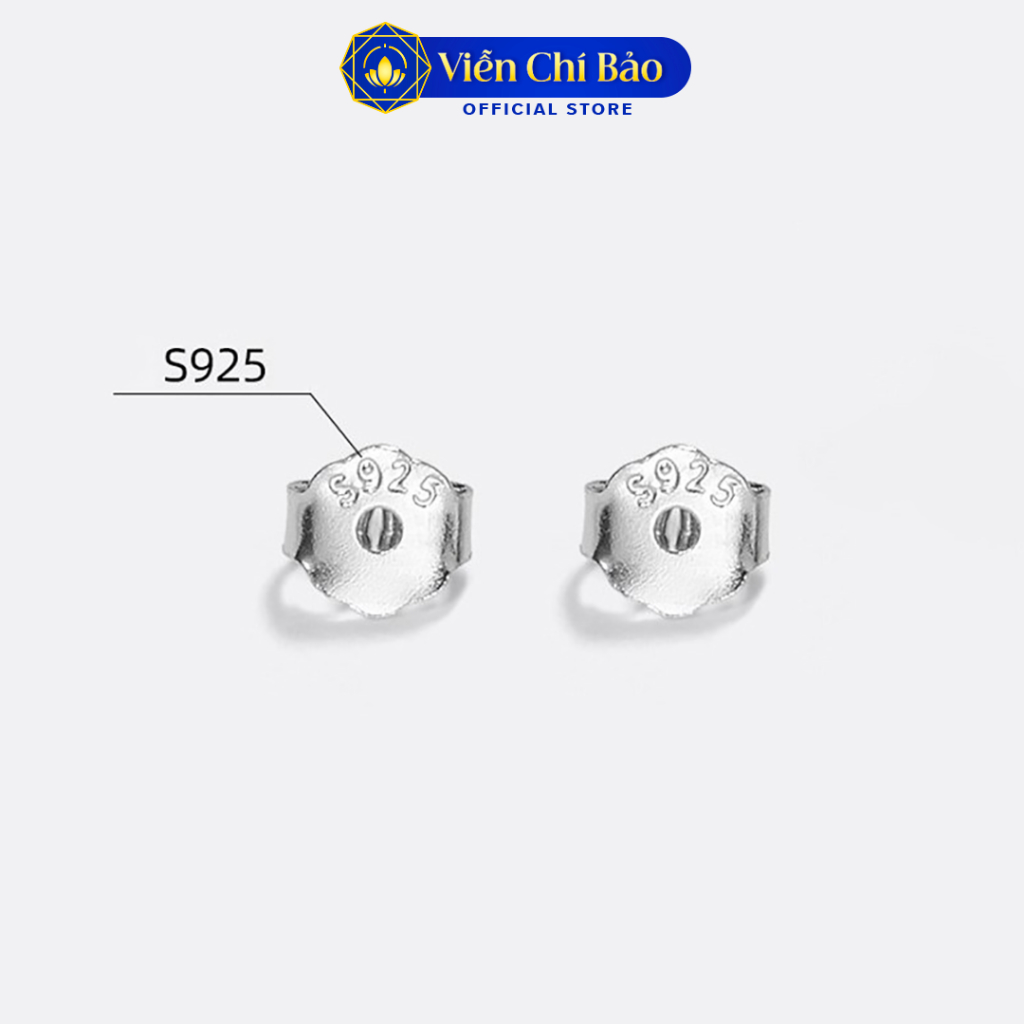 Chốt bạc bông tai (1 đôi) chất liệu bạc 925 thương hiệu Viễn Chí Bảo C500163