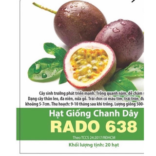 Hạt giống chanh dây Rạng Đông