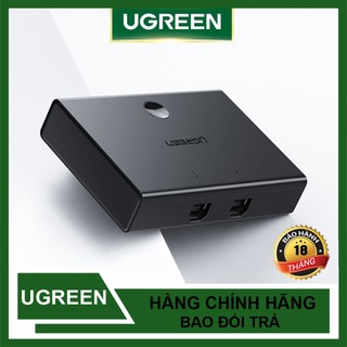 Bộ Gộp 2 máy tính dùng 1 máy in - Bộ Chia sẻ tín hiệu USB Ugreen 30345 30346 Chính Hãng