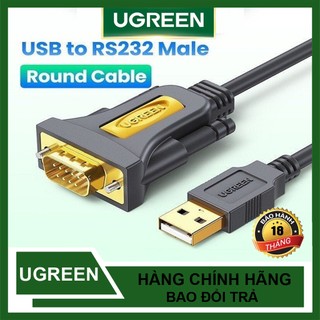 Cáp Chuyển USB to Com RS232 Ugreen CR104 CR107 Dài 1M - 3M - Hàng Chính Hãng