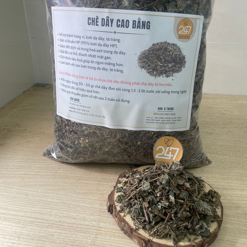 500g, 1kg Chè Dây Cao Bằng  - Hỗ Trợ Bệnh Dạ Dày, Đau Dạ Dày, Trào Ngược Dạ Dày, Khuẩn Hp