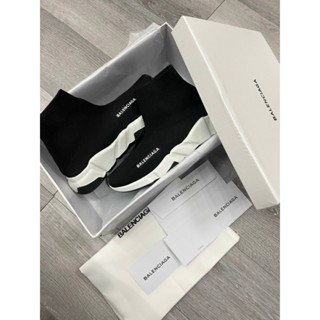 Giày Balenciaga Speed đen cổ chun cao cấp , Giầy balen cổ cao nam nữ Hàng cao cấp Trung Full Bill Box
