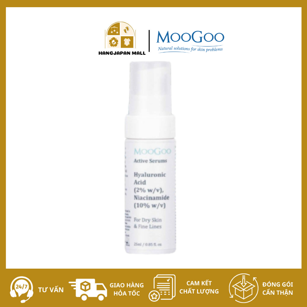 Hàng Úc - Serum hoạt tính cấp ẩm sâu dành cho da khô và nếp nhăn Moogoo 25ml