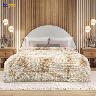 Chăn lông cáo hồ ly Kagoo cao cấp màu Vàng hàng nhập khẩu Nhật Bản nguyên chiếc kích thước 2mx2m3