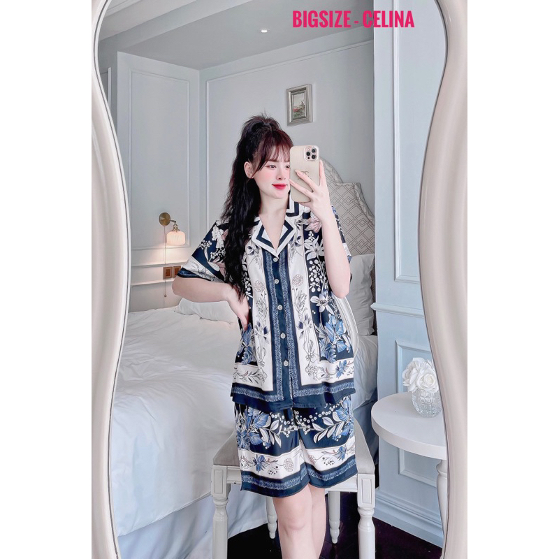 Đồ bộ LỬNG mặc nhà LỤA XƯỚC phom rộng cho bạn nữ style dễ thương cute